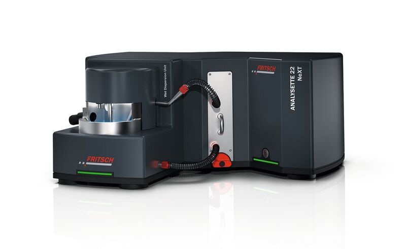 Laser Particle Sizers Analysette 22 Next — two models with different measuring ranges and a measuring time of usually less than one minute. (Fritsch)