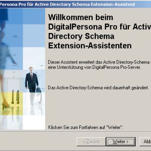 Die Einbindung in Active Directory erfordert eine Schema-Erweiterung.