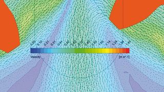Bild 1: Die Immersed-Solid-Methode zeigt, dass sie ein geeignetes Werkzeug für die Berechnung von rotierenden Verdrängerpumpen ist. (Bild: TU Graz)