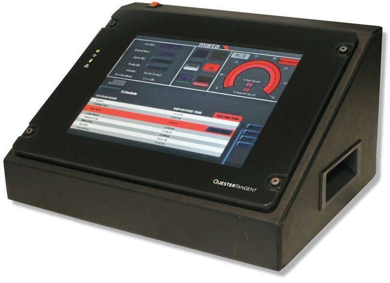 Bild 2:  Das Bild zeigt eine Anwendung für den Schienenverkehr, um Fehler zu suchen und das Schienennetz zu überwachen. (Zytronic)