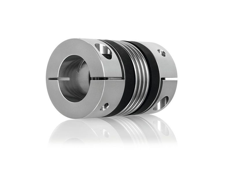 Die torsionssteifen Metallbalgkupplungen sind von 0,05 bis 100.000 Nm erhältlich. (R+W Antriebselemente)