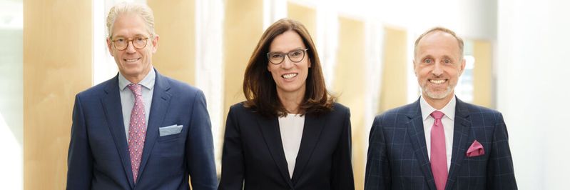 KBV-Vorstand: (v. l.) Dr. Andreas Gassen, Dr. Sibylle Steiner, Dr. Stephan Hofmeister.(© axentis.de / Lopata)