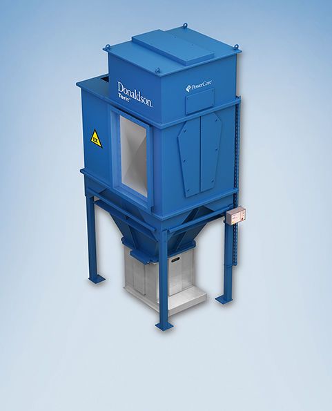 Donaldson erweitert die Powercore-Baureihe über den gesamten Volumenstrom-Leistungsbereich von 1000 m3/h bis 30 000 m3/h um Anlagen, die gemäß Atex-Richtlinie für den Einsatz in Ex-Schutz-Bereichen der Zonen 21 und 22 für Stäube, sowie Zonen 1 und 2 für Gas, entwickelt worden sind. (Bild: Donaldson)
