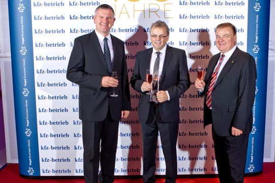 Stefan Haase (Innung Ostthüringen), Thomas Edelmann und Erhard Hüther (Innung Süd-Thüringen) (Archiv: Vogel Business Media)