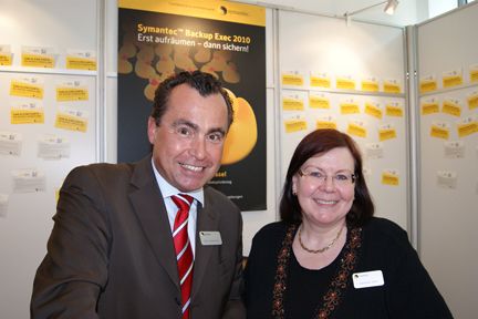 Olaf Fürstenberg und Katharina Stein, Symantec (Archiv: Vogel Business Media)