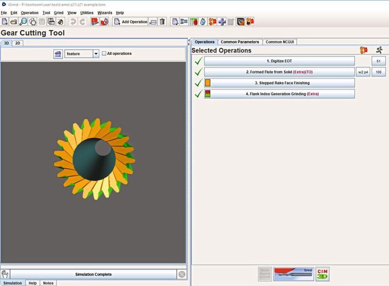 Das Softwarepaket der GCX Linear hat Anca speziell auf das Schleifen von Verzahnungswerkzeugen hin ausgerichtet... (Anca)