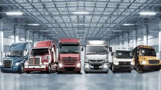 Daimler Trucks blickt trotz mauer Konjunktur zuversichtlich ins Jahr 2024. (Bild: Daimler)