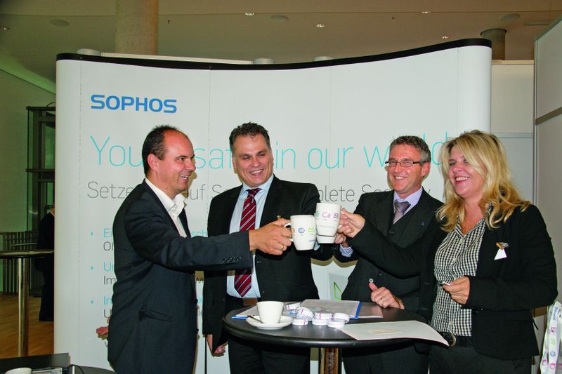 Das Sophos-Team hob Netzwerk- und Endpoint-Security in eine „neue Dimension“. (IT-BUSINESS Akademie)