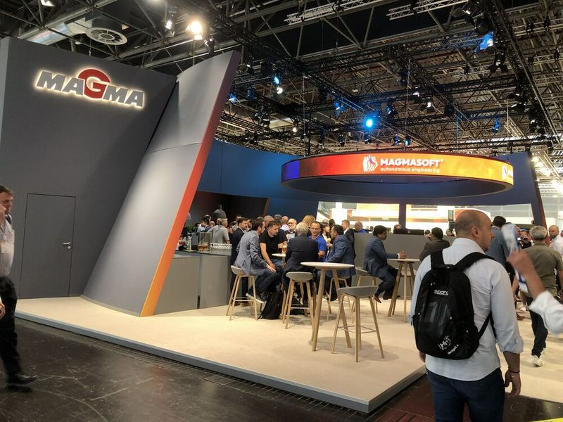 Magma präsentierte die neue Version vom Magmasoft 6.0 – mit modernisierten Algorithmen simulieren Anwender ihre Kokillengießprozesse umfangreiche, genauer und schneller. (Bild: Vogel Communications Group/Juliana Pfeiffer)