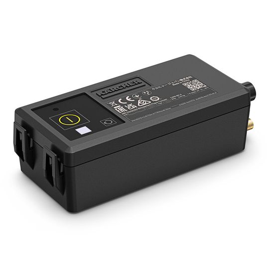 Kärchers Plug-in Connect Module lässt sich einfach an batteriebetriebenen Reinigungsmaschinen dieses Anbieters anbringen. Einsatzzeit und Standort der jeweilien Maschine werden so transparent.(Bild:  Kärcher)