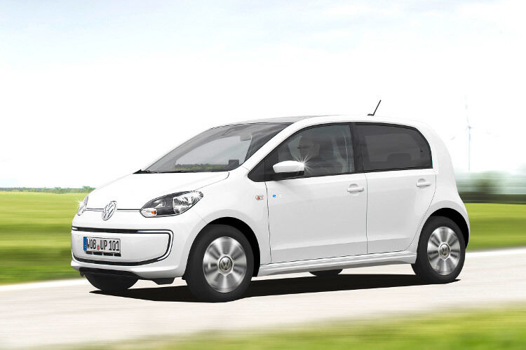 Der E-Up von Volkswagen glänzt mit einem Normverbrauch von nur 11,7 kWh pro 100 Kilometer. Das soll eine Reichweite von bis zu 160 Kilometern ermöglichen.  (Foto: VW)