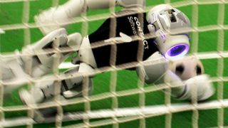 Glanzparade beim Elfmeterschießen auf der RoboCup WM 2018 in Kanada  (Contact Software)