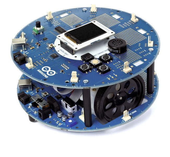 Arduino Robot: Arduino auf zwei Rädern (RS Components)