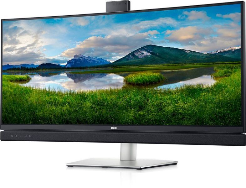 Die 5-MP-Webcam ist beim Dell 34 Curved Video Conferencing Monitor im Gehäuse versenkbar. (Dell)