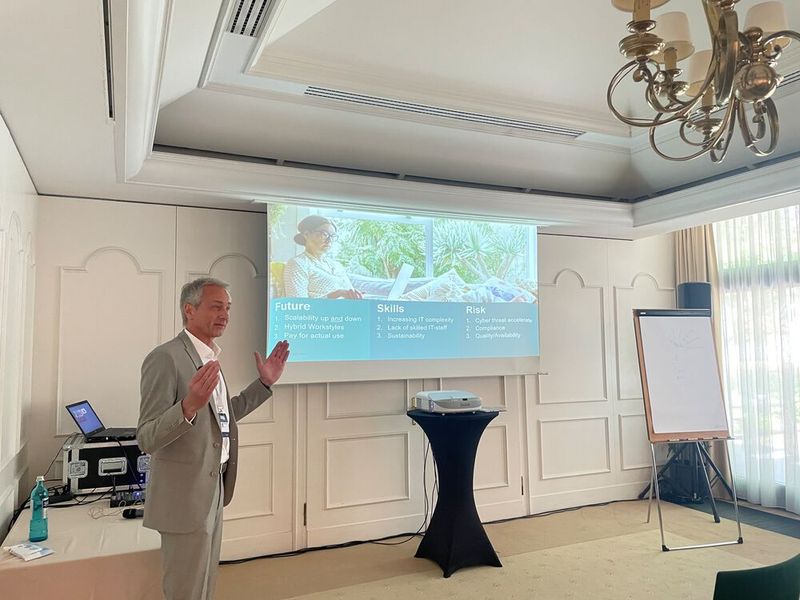 Marco Rosin, Citrix, war zum ersten Mal beim Summit dabei und präsentierte eindrucksvoll das Thema DaaS als Basis für profitable Service-Modelle und nachhaltige Kundenbeziehungen. (Bild: Vogel IT-Medien GmbH)