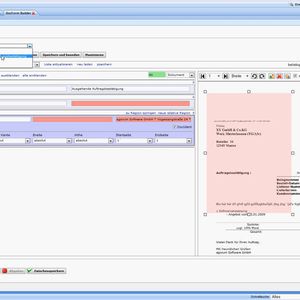 Im Screenshot zu sehen: Das Einrichten des Formulars im Agorum Core DocForm Trainer.