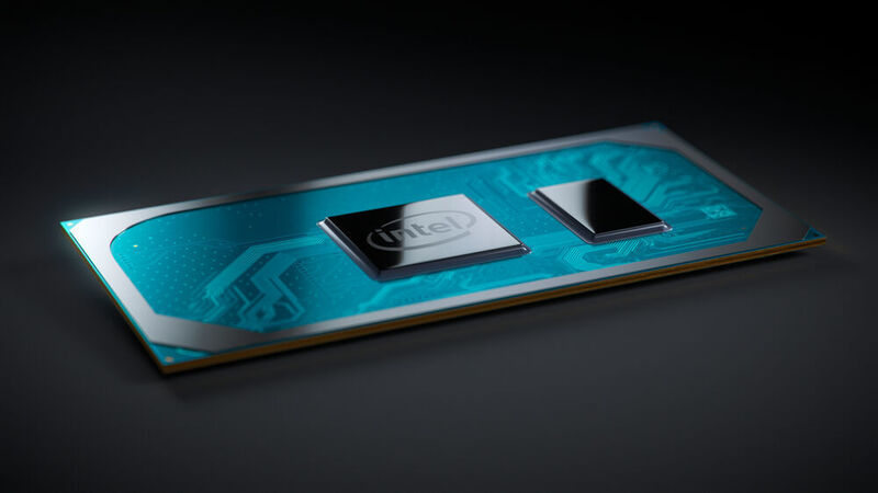Die Ice-Lake-Prozessoren der 10. Generation bestehen aus zwei Bausteinen: Dem 10-nm-Prozessorchip und dem in 14-nm-Technik hergestellten Chipsatz. (Intel)