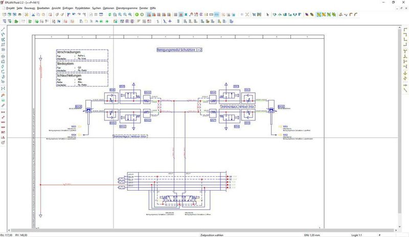 Für das Pneumatik-Engineering verwenden die Entwickler von Schaufler Engineering die CAE-Software Eplan Fluid. (Schaufler Engineering)