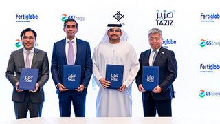 Fertiglobe, a partner of Ta’ziz, Mitsui & Co. and GS Energy Corporation, awarded the construction contract to Tecnimont (Maire Group). (Source: Adnoc)
