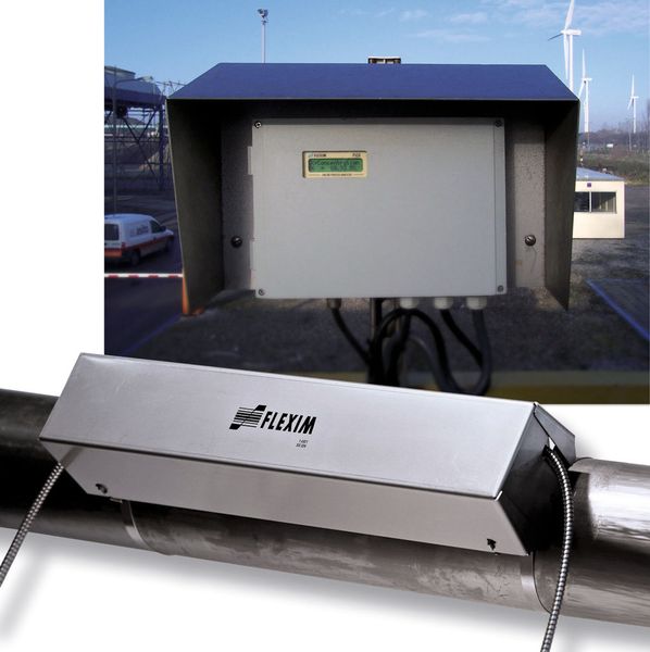 Clamp-On-Ultraschallsensoren werden einfach auf der Rohr-Außenseite aufgespannt. (Bild: Flexim)