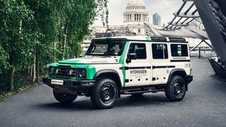 Der Ineos Grenadier soll ab 2022 auch mit Wasserstoffantrieb erprobt werden. (Ineos)