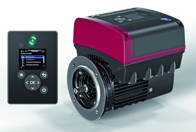 Bild 3: Ohne den passenden Motor wird auch die beste Pumpe immer Energie verschwenden – im Bild ein MGE-Hocheffizienzmotor, der die Wirkungsgradanforderungen gemäß der Norm IE4 übertrifft. (Bild: Grundfos)