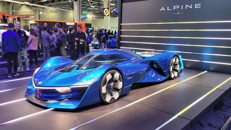 Mit dem Alpenglow gibt Renaults Sportwagentochter Alpina einen Ausblick auf einen elektrischen Supersportwagen. (Bild: Wehner/Vogel Communication Group)