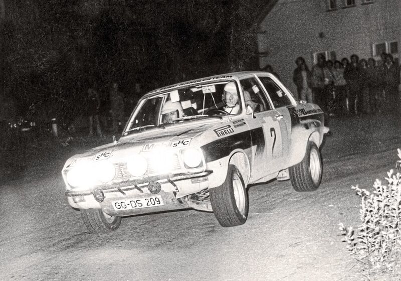 Von 1973 bis 1977 gewann Opel die Rallye-Europameisterschaft. So auch 1974 mit dem Ascona, pilotiert vom Duo Walter Röhrl/Jochen Berger. (Opel)