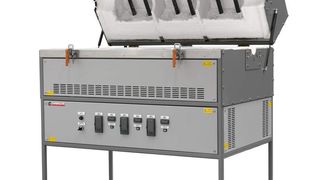 Der Dreizonen-Klapprohrofen von Carbolite (Archiv: Vogel Business Media)