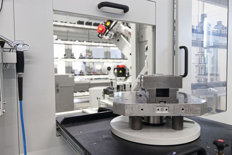 Die Versa 945 von Fehlmann kombiniert mit einer angepassten Automationslösung von Gibas das maschinelle Herzstück der neuen Fertigungsplattform bei Escha.  (Bild: Fehlmann AG)
