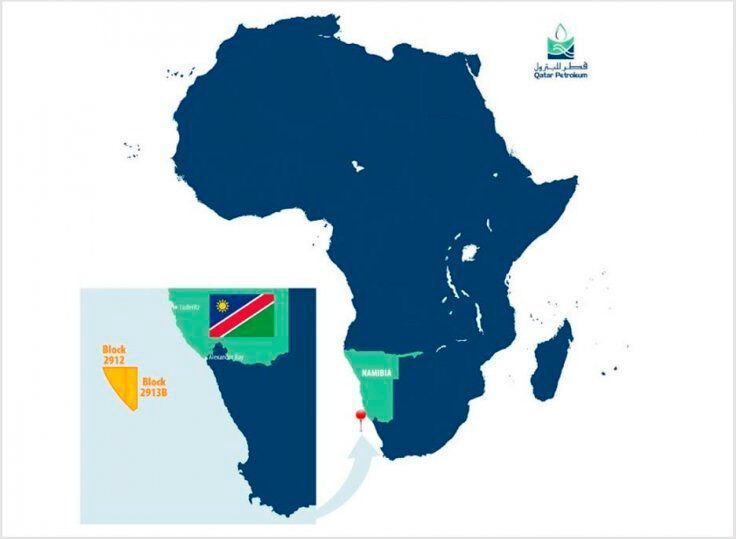 Offshore Namibia, Total will transfer to Qatar Petroleum a 30 % interest in Block 2913B and retain a 40 % interest.  (Qatar Petroleum)