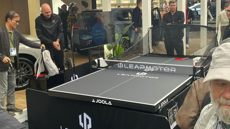 Bei Leapmotor konnte man im Open Space Tischtennis spielen. (Bild: Grimm – VCG)
