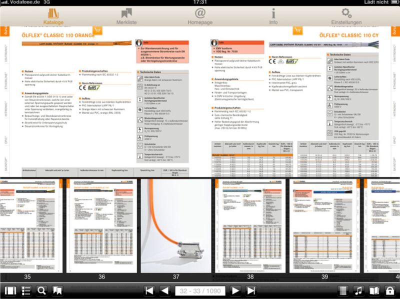 Direkte Verlinkung zum jeweiligen Produkt im E-Shop/sofortige Bestellmöglichkeit. (Lapp)