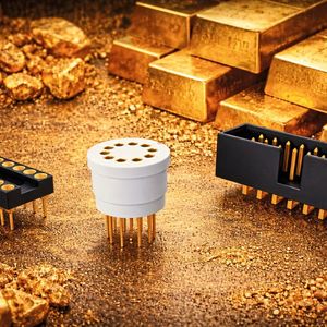 Bild 2:  Weitere Fassungen und Steckverbinder mit notwendiger Goldauflage.(Bild:  Fischer Elektronik)