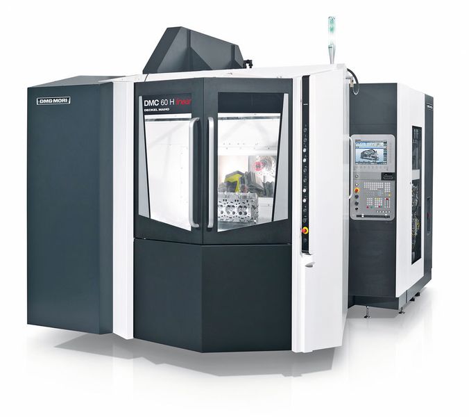 Die DMC-H-linear-Maschinen sind die ausgesprochenen Sprintstars mit hoher Dynamik sowohl als Universalmaschine als auch in hochproduktiver Vier-Achs-Ausführung für die Automobilindustrie. (Bild: DMG Mori)