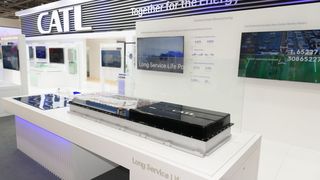 Der Zulieferer CATL zeigte auf der IAA Transportation neue Batterie-Technik für Nutzfahrzeuge. (Bild: CATL)