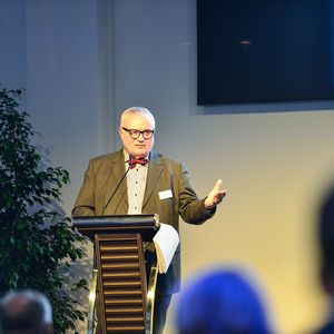Der Bremer Staatsrat Hans-Henning Lühr eröffnete die Veranstaltung mit einer Reflektion über die Digitalisierung der Verwaltung
