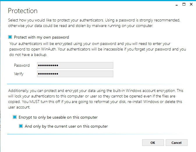 Der Microsoft-Konto-Authenticator lässt sich zusätzlich mit einem Kennwort schützen und bei Bedarf auf dem lokalen Computer verschlüsselt speichern. (Bild: Thomas Joos)