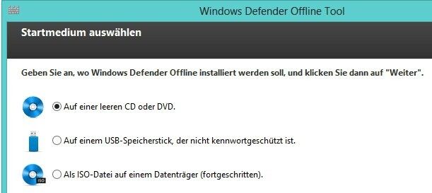 Mit Windows Defender Offline sollten Sie als Nächstes den PC scannen. Dieser findet oft noch Schädlinge, wenn andere Rettungs-CDs keinen mehr finden. (Bild: VBM)