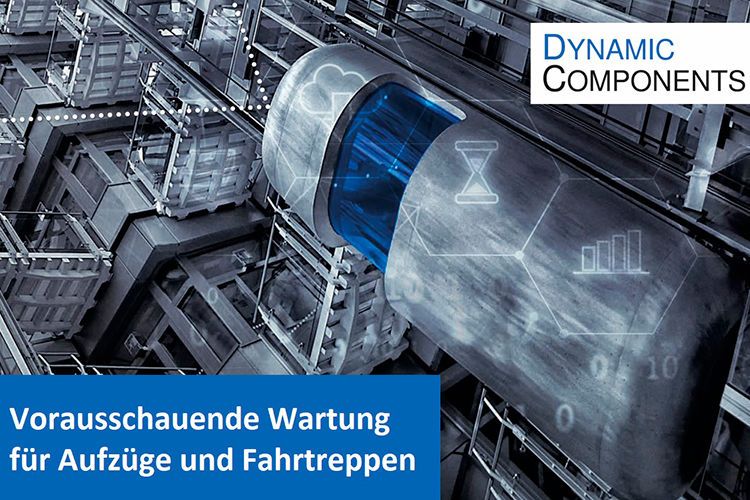 Dynamic Components ermöglicht Betreibern von Aufzügen und Fahrtreppen durch Nachrüsten von Hardware und Software die Erfassung verschleißrelevanter Parameter wie Stromverbrauch oder Vibration. Durch diese zusätzliche Datenerfassung ist es möglich, in den Daten Trends zu erkennen und Ausfälle vorherzusehen. Facility Management-Firmen erhalten so Transparenz über den Zustand ihrer Anlagen. Hersteller und Wartungsunternehmen können Kosten reduzieren, indem sie durch vorausschauende Wartung und eine Benachrichtigungsfunktion Wartungstechniker optimal disponieren, sobald ein Ausfall droht. (Bild: Dynamic Components)
