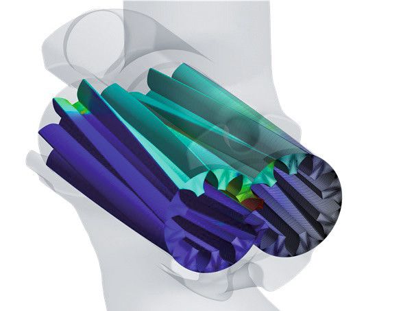 Mithilfe der Vernetzungssoftware Twin-Mesh wird die numerische Strömungssimulation auch für die Hersteller von Verdrängermaschinen zu einem effizienten Entwicklungswerkzeug. (Bild: CXF Berlin)
