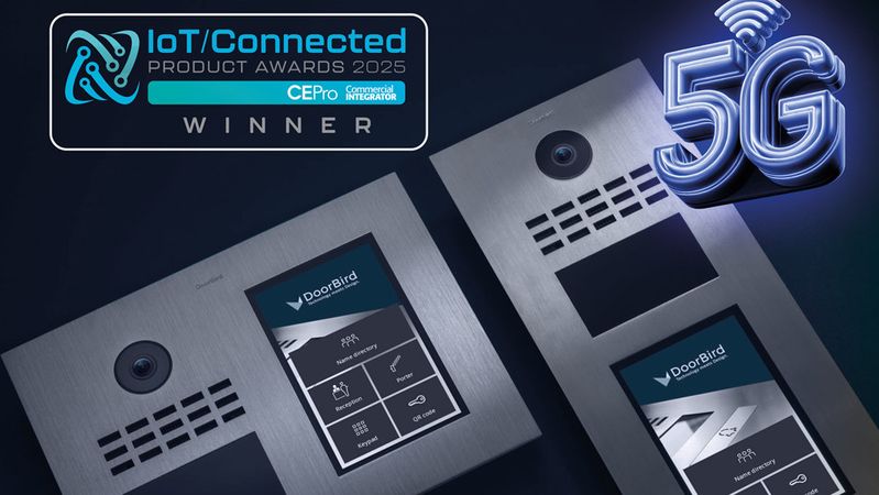 Die D31x5G-Serie von Doorbird wurde mit Produkt-Award ausgezeichnet.(Bild:  Bird Home Automation GmbH)