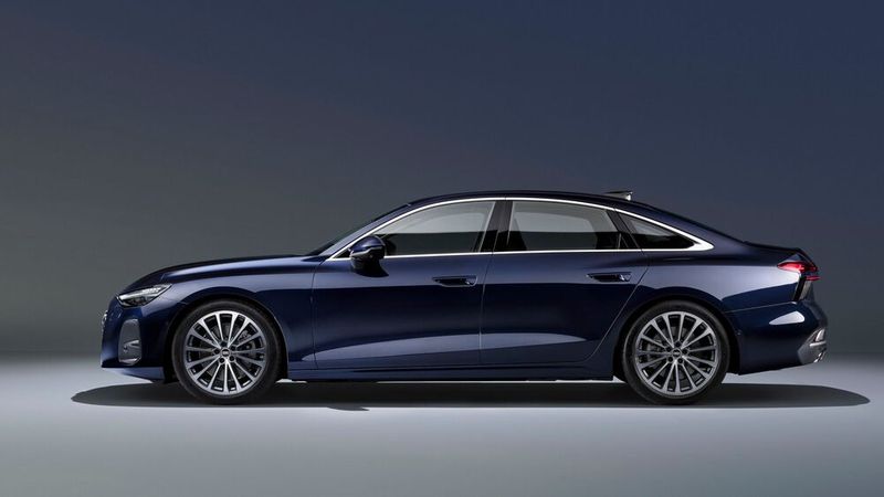  Mit 4,99 Meter bleibt der A6 längentechnisch noch unterhalb der Oberklasse. (Bild: Audi)