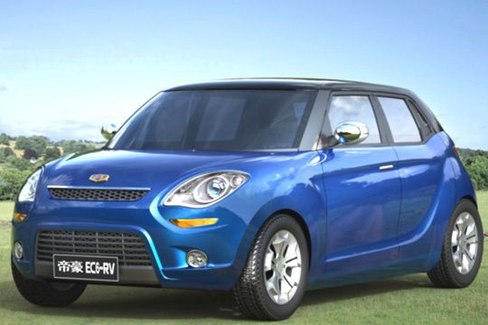 Der Emgrand EC6 hatte bereits im Vorfeld der Shanghai Auto Show für ziemlichen Ärger gesorgt: Allzu offensichtlich sind die optischen Anleihen beim Mini Countryman. (Archiv: Vogel Business Media)