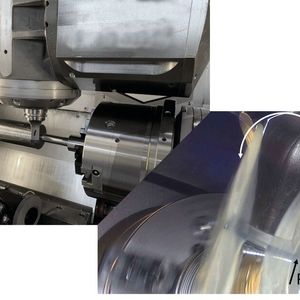 Aus der Forschung am ISF TU Dortmund: Einsatz eines hochdynamischen Drehverfahrens auf einem Drehfräszentrum.(Bild:  ISF TU Dortmund)