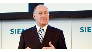 Anton S. Huber, CEO der Siemens-Division Industry Automationvertritt beim Thema Industrie 4.0 teilweise skeptische Positionen. „Wenn ein Großteil der Wertschöpfung eines Unternehmens digital durchgeführt werden soll, dann muss man eben entsprechend in die technische IT investieren.“ so Huber. (Bild: Stefanie Michel)