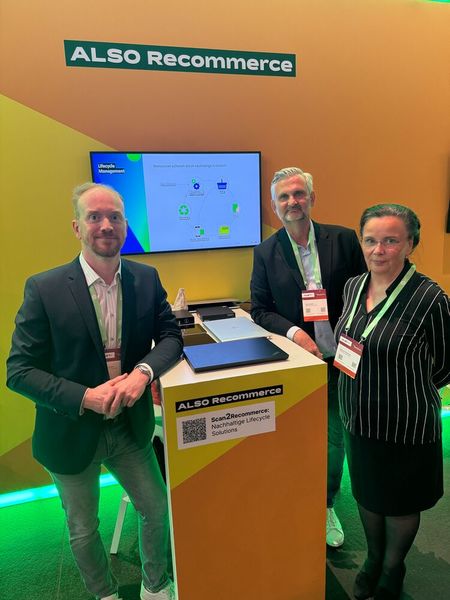 ALSO Recommerce präsentiert von Philipp Seifert, Artur Scharf und Manuela Schwarz (Bild: Vogel IT-Medien GmbH)