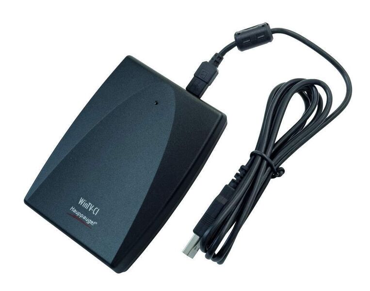 Hauppauge bietet ein USB-CI-Modul für die Entschlüsselung von Pay-TV am PC. (Archiv: Vogel Business Media)