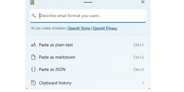 In den Microsoft Powwrtoys hält KI Einzug(Bild:  Thomas Joos)
