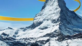 Ein 6 m hohes Matterhorn sorgt am Stand der Schweizerischen Post während der Transport Logistic in München für Aufmerksamkeit. Bild: Die Schweizerische Post (Archiv: Vogel Business Media)